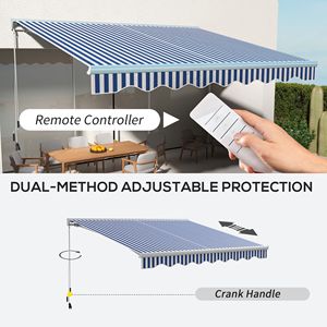 Toldo para Patio con Luces LED Azules y Blancas de 13x10, Control Remoto, Mejora la Experiencia en su Patio - Product Image 5