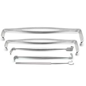 Juego de Retractores Senn Miller de 5 Piezas, Instrumento Manual de Acero Inoxidable para Operaciones, Certificado CE Clase I - Product Image 2