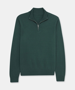 Suéter de Hombre con Cuello de Media Cremallera, Tejido, 56% Algodón, Antiarrugas, con Logotipo Frontal, para Invierno, con Color y Logotipo Personalizados - Product Image 2