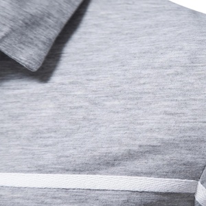 Polo de dos tonos con cinta de contraste para hombre, camisa de Golf lisa de manga corta con logotipo personalizado, Polo deportivo en blanco, OEM, venta al por mayor - Product Image 3