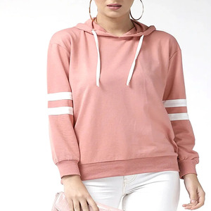 เสื้อสเวตเตอร์มีฮู้ดสีชมพูสำหรับผู้หญิง สีพื้น แขนยาว ถักนิตติ้ง สไตล์ลำลอง ใส่ได้ในฤดูใบไม้ร่วง - Product Image 3