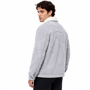 High Quality Custom Fit <b>Men's</b> Casual <b>Sherpa</b> <b>Jacket</b> with Front Logo Breathable Winter Outdoor Latest Arrival for Sale - Product Image 2