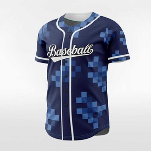 Camiseta de Béisbol Sublimada Transpirable Personalizada con Botones, Uniforme de Equipo con Estampado Personalizado para Deportes Escolares - Product Image 4