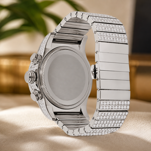 Reloj de Lujo con Diamantes para Hombre, Completamente Cubierto de Piedras, Acero Inoxidable, Estilo Hip Hop, Diseño Premium con Moissanita Personalizada - Product Image 3