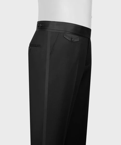 Costume de mariage noir brodé de strass pour homme – Blazer slim fit de créateur avec détails en cristal pour le marié et les tenues de soirée - Product Image 6