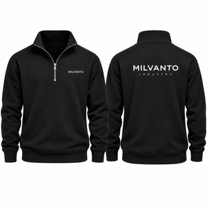 Custom Unisex 100% Cotton <b>Quarter</b> <b>Zip</b> <b>Sweatshirt</b> Premium Cotton Fleece Pullover Men <b>Women</b> Winter Streetwear <b>Sweatshirt</b> - Product Image 1