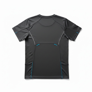 Mesh Back Ventilated Gym T-Shirt For Men <b>Heat</b> Dissipation Workout Top Pro Athlete Running Shirt Wholesale Fitness Gear - Product Image 2