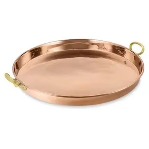 Round Shape Modern Metal <b>Decorative</b> <b>Plate</b> With Plant Pattern Polished Vintage Design Handmade Serving Tray For Presents - Product Image 4