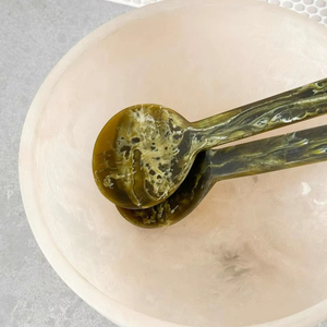 Cuchara y Tenedor para Ensalada de Resina Hechos a Mano, Aptos para Alimentos, Ligeros, para Uso Diario en Cocina y Restaurante - Product Image 1