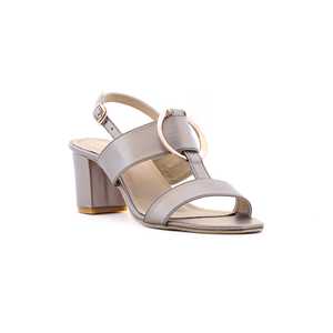 Grey Formal <b>Heeled</b> <b>Sandal</b> FR4680 - Product Image 3
