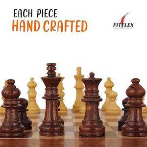 Juego de Ajedrez Magnético de Madera Plegable, Ecológico, Personalizado, Hecho a Mano, con Piezas Magnéticas para Niños y Adultos, de Lujo - Product Image 4