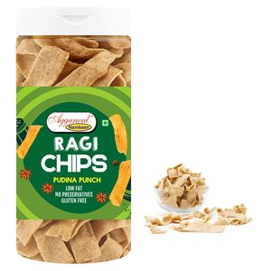 Chips de Ragi Salées Frites - Collation Saine et Faible en Gras - Product Image 1