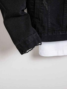 <b>Men's</b> Classic Denim <b>Jacket</b> Regular Fit Turn-down Collar Solid Color Cotton Washed Casual Autumn Style - Product Image 5