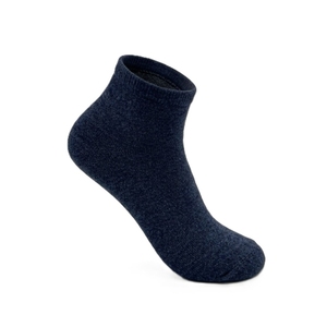 Chaussettes basses pour hommes, chaussettes bateau unies, épaisseur standard, 100% coton tricoté, respirantes, usage quotidien, logo personnalisé - Product Image 5