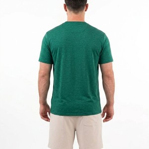 Ensemble T-shirt et short vert pour homme 2026 – Tenue décontractée d'été deux pièces, couleur unie, coupe classique, t-shirt à manches courtes, short léger - Product Image 5