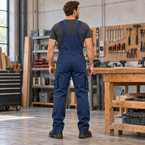 Overoles Utilitarios para Hombre con Paneles de Refuerzo en las Rodillas, Bolsillos Laterales para Carga, Tirantes Ajustables, Ropa de Trabajo para Mecánicos, Talleres y Construcción - Product Image 6