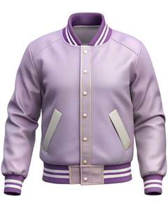 Light and White Custom <b>Canvas</b> Stand Collar Waterproof Varsity <b>Jacket</b> <b>Men</b> Baseball Bomber Coat OEM College Wholesale - Product Image 1