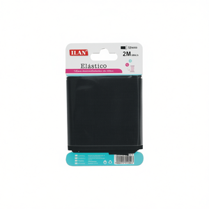 Fascia elastica Iln 80mm 2m nera per artigianato e calzature - Product Image 1