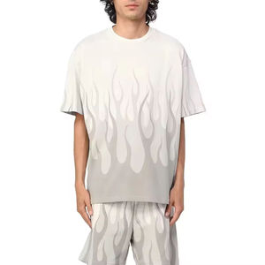 High Quality Printed Tee <b>Shirt</b> & Short Sets for Men 2 Piece Your Own Color & Print Men's Streetwear Cotton T-<b>Shirt</b> & Short Set - Product Image 4