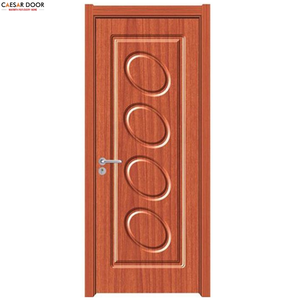 Porte intérieure contemporaine en bois résistante à l'humidité, film PVC, âme en MDF, isolation thermique, garantie 1 an pour entrée d'hôtel - Product Image 4