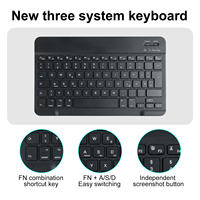 Baru untuk Redmi Pad 2 2025 Keyboard Mekanik RGB USB 3.0 Nirkabel Ultra-tipis yang Dapat Dilepas dengan Casing Tablet Kulit