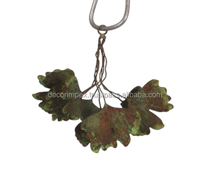 Hojas Manojo de pared verde Venta al por mayor Manojo de hierro para su tienda Hojas de macramé Manojo de flores dibujadas a mano - Product Image 1