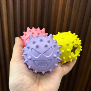 BEBE HAPPY Corlorfull Evil Ball, jouet à mâcher pour chien, balle de jeu en caoutchouc pour animaux de compagnie, pour chiens d'intérieur, haute qualité - Product Image 4