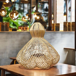 Lámparas de Ratán Ecológicas en Forma de Pétalo para Interiores Comerciales y Residenciales - Product Image 2