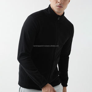 Nardon Apparel, chaquetas de lana Polar transpirables con contraste de Color negro personalizado para hombres, buena venta de ropa usable OEM - Product Image 5