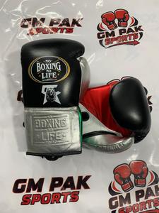 Gants de boxe professionnels unisexes en cuir de vache véritable, fermeture auto-agrippante, poignées intégrales, évacuation de l'humidité, antidérapants - Product Image 5