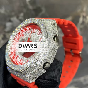 Montre-bracelet automatique de luxe en acier inoxydable avec mouvement mécanique, diamant Moissanite couleur D VVS1 et verre saphir - Product Image 3