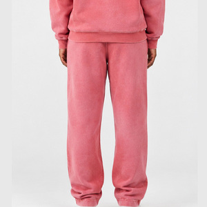 Joggers décontractés effet délavé personnalisés pour femme – Pantalons de survêtement vintage délavés coupe ample streetwear en mélange de coton – Bas de tenue tendance et mode - Product Image 2