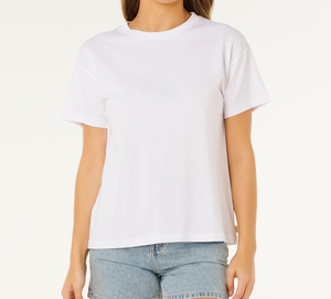 Camiseta Oversize de Algodón 100% para Mujer, Ecológica, Transpirable, Informal de Verano, Personalizable, de Alta Calidad, con Cuello Redondo y Manga Corta - Product Image 4