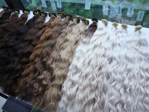 Proveedor de pelo ondulado y rizado de punta plana al por mayor humano crudo vietnamita preadherido extensiones de cabello de queratina - Product Image 3