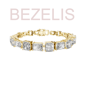 Bracelet tennis éblouissant en diamants synthétiques, or rose 14 carats, finition polie, pièce maîtresse de glamour ultime pour elle - Product Image 3