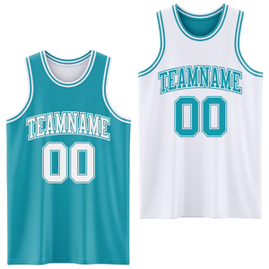 Uniforme de Baloncesto Reversible Estampado y Transpirable, Ropa Deportiva para Equipos, 100% Poliéster, Secado Rápido, Sin Mangas - Product Image 1