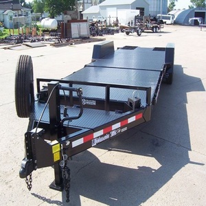 Remorque plateau d'occasion en gros, 40 pieds, avec plancher en acier, taille 7x14, capacité de charge de 14000 kg, solution de transport utilitaire robuste - Product Image 2