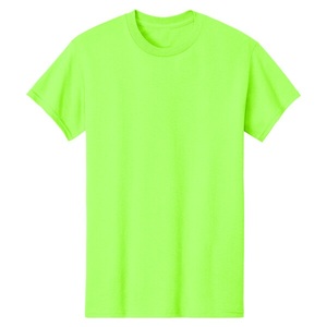 High Street Style 100% Cotton Jersey Men's <b>T</b>-<b>Shirts</b> with Customized Logo Option Color <b>Neon</b> Green - Product Image 4