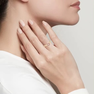 Anillo solitario de morganita de melocotón creado en laboratorio hermoso de Plata de Ley 925 Pedido en línea ahora a precio mayorista del fabricante - Product Image 3