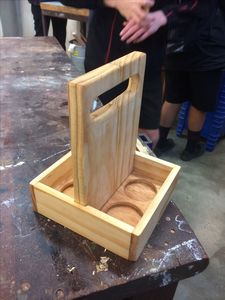 Organizador de Condimentos de Madera Antigua, Rectangular, Hecho a Mano, Rústico, para Cocina, de Una Sola Capa, Tipo Soporte, Juego de Almacenamiento - Product Image 1