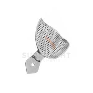 Plateau d'empreinte perforé en acier inoxydable allemand pour prothèses dentaires SI-OIS-0001 Certifié CE Classe I par Blush Surgical - Product Image 3