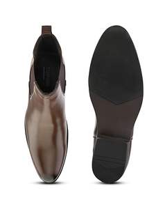 Chaussures habillées Chelsea unisexes en cuir PU Aeromuse à enfiler |   Modèle classique à hauteur de cheville avec panneaux latéraux élastiques et semelle antidérapante pour la lecture - Product Image 3