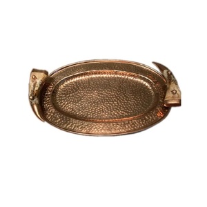 New Arrival Household <b>Kitchen</b> Organizer & Table Decorative Tray Unique Handle Design & Hammered Polished <b>Accessoris</b> - Product Image 1