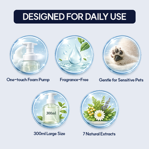 <b>Dog</b> Paw Cleanser Luxury Plastic with MAYSIN KAERI Developed Gentle <b>Bubble</b> Foam Pet Care Low Irritation Daily Cleansing - Product Image 5