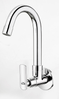 Robinet mural en alliage de zinc durable à corps long, à portée étendue, pour jardin, usage domestique et cuisine