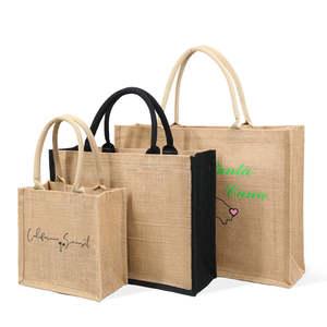 Bolsa de Compras Ecológica de Yute Laminado con Costuras Resistentes, Asas Reforzadas, Diseño Plegable y Portátil - Product Image 4