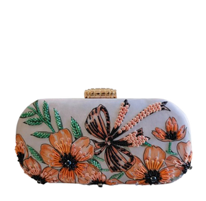 Pochette en velours brodée de perles tribales bohèmes pour femmes |   Mode artisanale décontractée pour mariage et fête |   Personnalisable Haute Qualité - Product Image 1