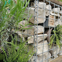 Vente en gros de grillage de panier de gabion soudé galvanisé et enduit de PVC pour la protection de rivière et de pente