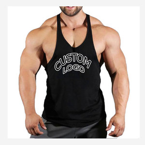 Breathable Mens Tank Top Sleeveless Fitness Gym Shirt Custom Sportswear - Product Image 1