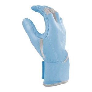 Guantes de Bateo de Cuero Azul con Cierre de Gancho y Bucle, Unisex, para Adultos, Cómodos, de Tela Tejida, Ambidiestros, Ligeros y Transpirables - Product Image 2